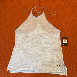 NWT Nike Breathe Women’s Training Tank or Grey L